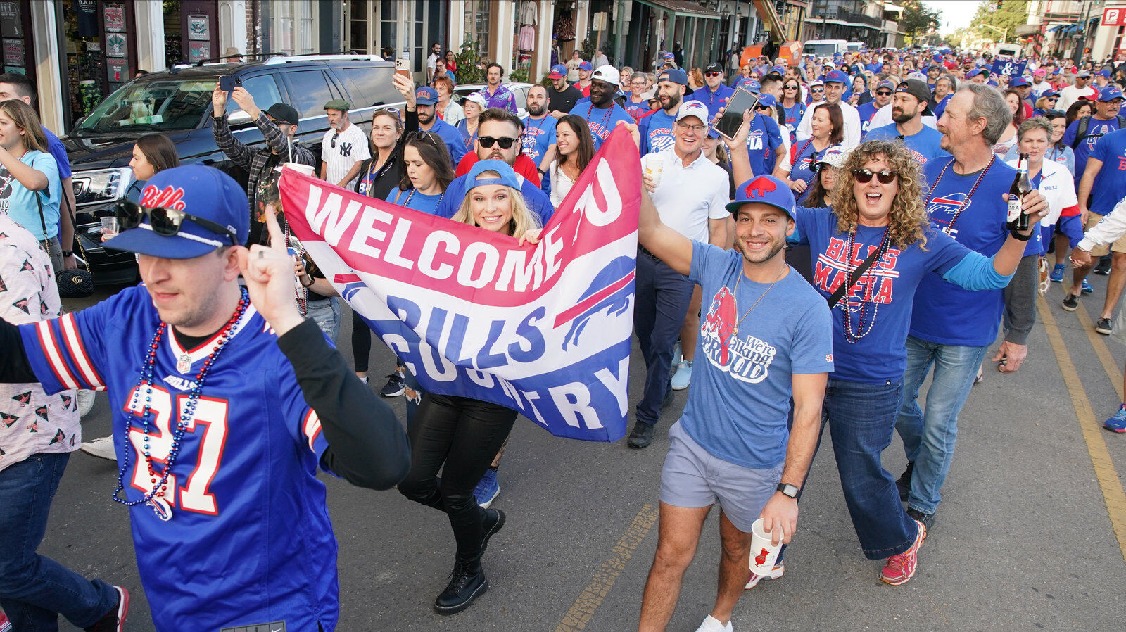 Buffalo Bills packers of NOLA Takeover Parade